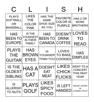 Bingo Card