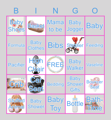 Baby Shower! Bingo Card