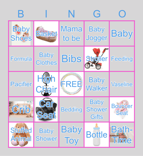 Baby Shower! Bingo Card