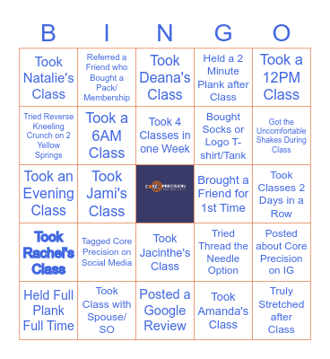 Core Precision Mega-BINGO Card