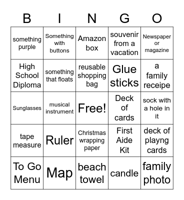 HDMS Orange Lounge Bingo Card