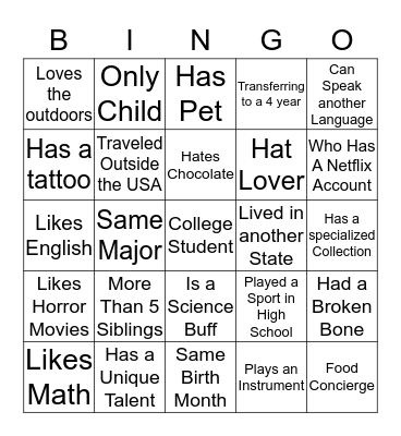 JSB 2015 - People Bingo Card