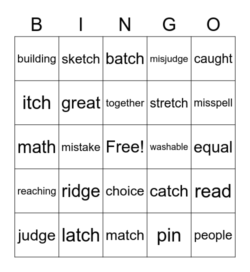 Blue bingo lesson 65-69 Bingo Card