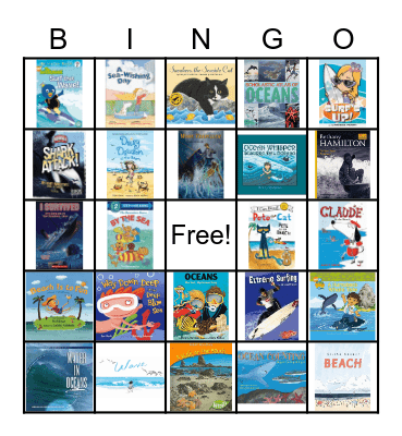 Catch the Reading Wave Bingo Card