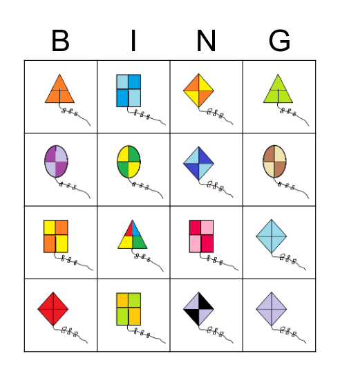 Kites Bingo Card