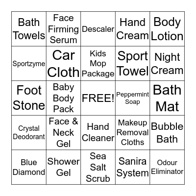 NORWEX BINGO Card