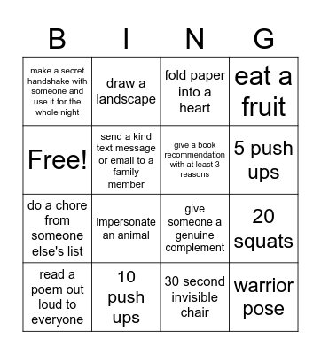 Ayyam-i-Ha Bingo Card