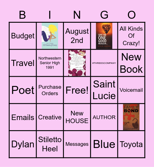 Avis Raines, We Will Miss You Bingo Card