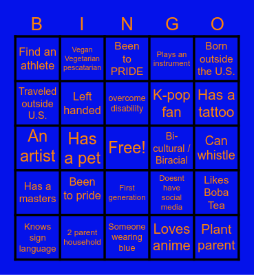 DLC Bingo Card