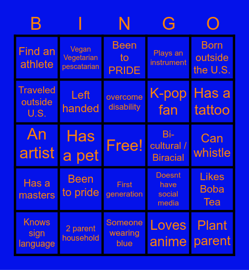 DLC Bingo Card