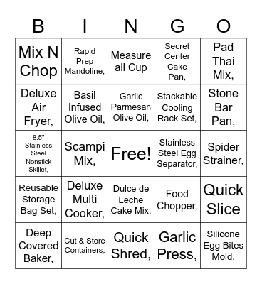 New Favorites/Old Favorites - Spring 2022 Bingo Card