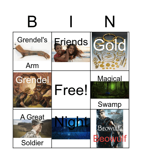 Beowulf Bingo Card