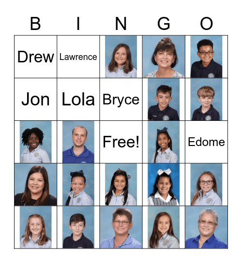 6B Bingo Card