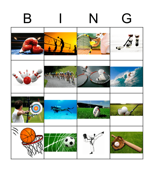 sports Bingo Card