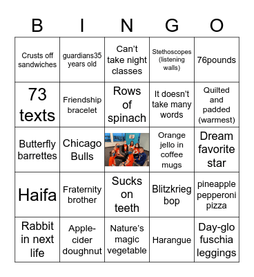 Battle of the Books- Smarties Style Bingo Card