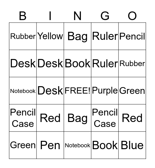 MoJo Bingo Card