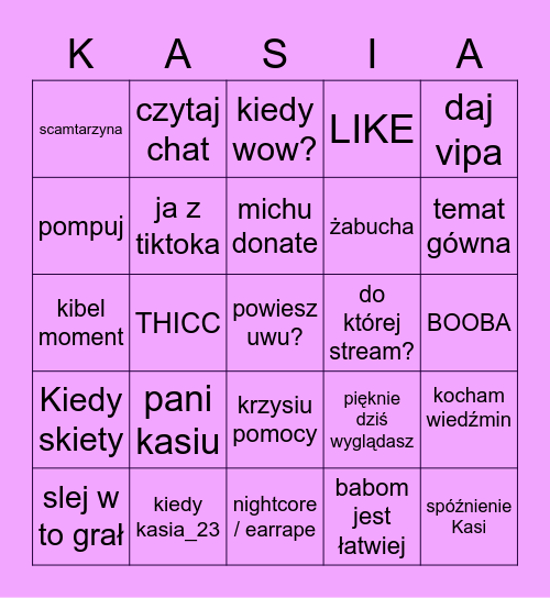 Kasia_22 Bingo Card