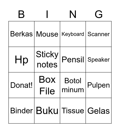 jeogninz Bingo Card