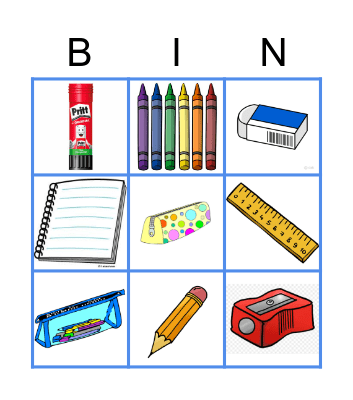 AT SCHOOL Bingo Card