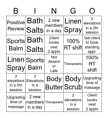 Bingo Therapy Bingo Card
