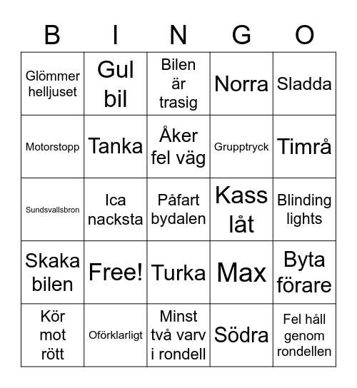 Strögbingo Card