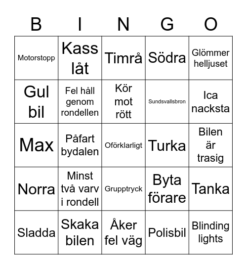 Strögbingo Card