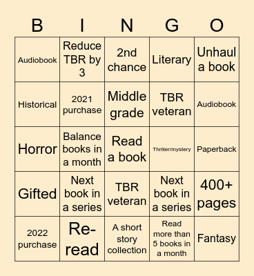 Book buying ban bingoR Bingo Card