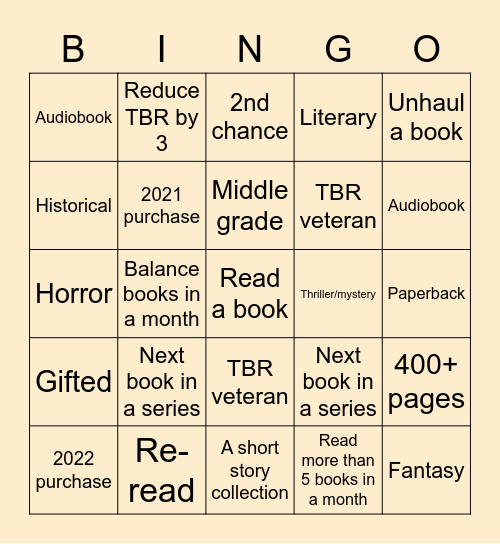 Book buying ban bingoR Bingo Card