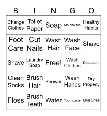 CLEAN Bingo Card