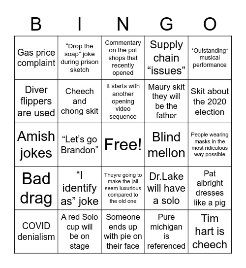 Rotary 2022 bingo Card
