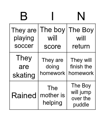 Inference Bingo Card