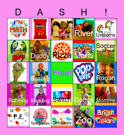 Dashiell's Favorites Bingo Card