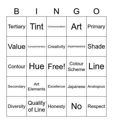 Week 5 Review Bingo Card