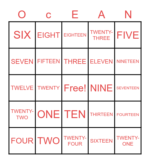 tEST gAME Bingo Card