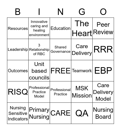 Magnet Bingo Card