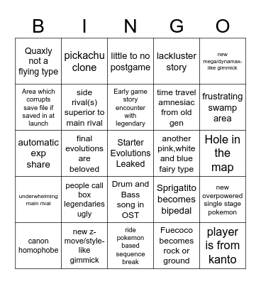 neve's scarlet/violet bingo Card