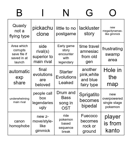 neve's scarlet/violet bingo Card