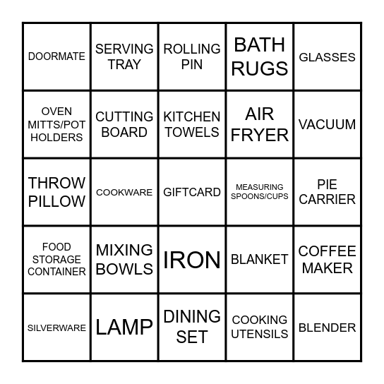 Bingo Card