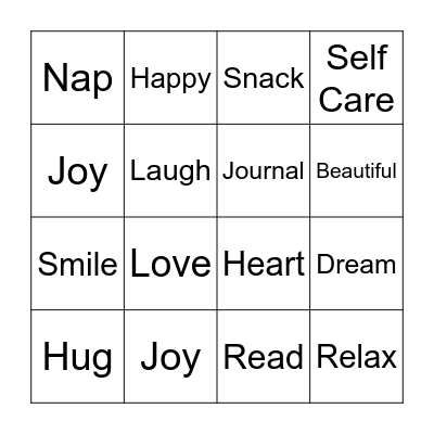 Beauty and Bingo!! Bingo Card