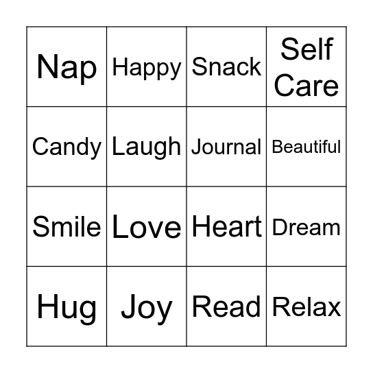 Beauty and Bingo!! Bingo Card