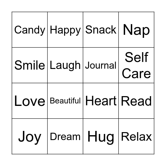 Beauty and Bingo!! Bingo Card