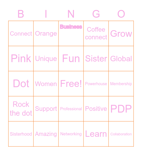Rock the Dot Bingo Card