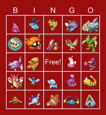 BR11's 2022 Shiny Hunting Bingo Card