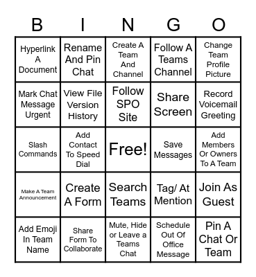 Byte Size Bingo Card