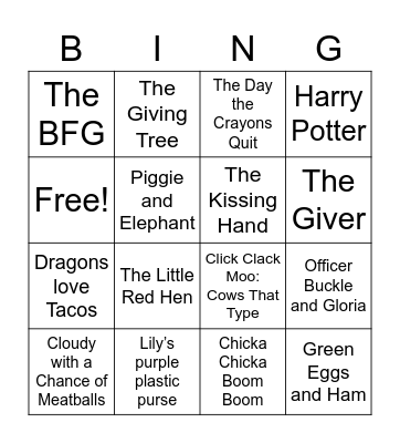 BOOK BINGO Card