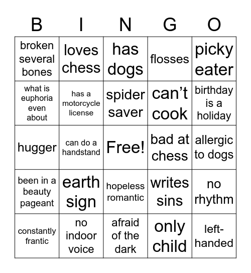 Bingo Card