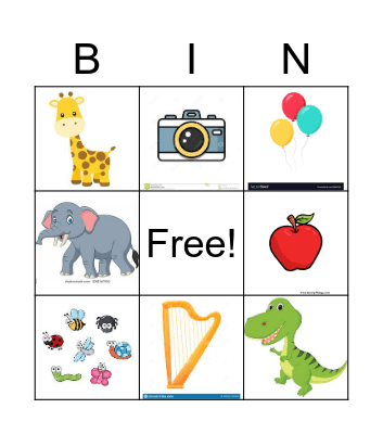 Beginning Sounds Bingo! Bingo Card