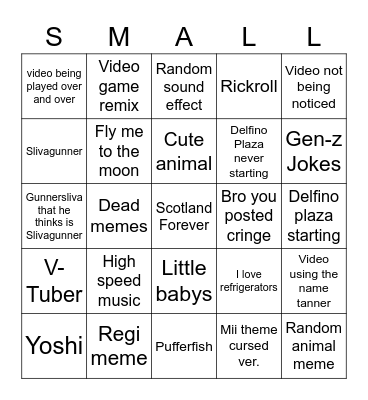 Smallant Media Share Bingo Card
