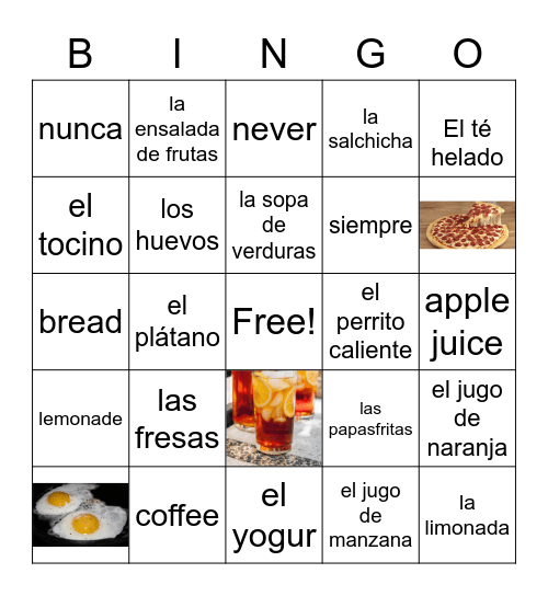 Capítulo 3A Bingo Card