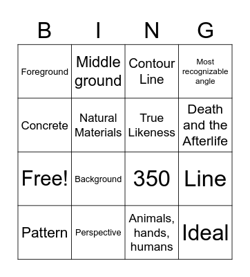 Quiz 2 Bingo Card